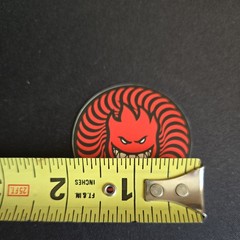 Spitfire Red swirl Head 2″ Magnet for any skate wheel enthenthusiasts