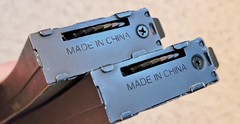 Lot of 2 BB / Airsoft Magazine Black Metal Polymer AR Style