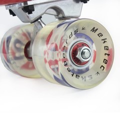 Kids Mini Cruiser Skateboard 22″ Retro for Beginners, Teens, Adults, Dogs (Red)