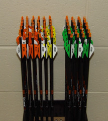 New Easton 340 Spine 6.5 Bowhunter Arrows- Cut/Insert Av,1 Dozen (12 arrows)