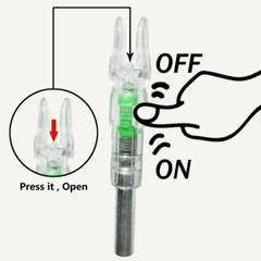 6PCS Led Lighted Nocks for Arrows with .244″/6.2mm Inside Diameter for Hunting