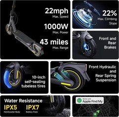 Advanced Ninebot MAX G2 Electric Scooter – 10-Inch Tubeless Tires, Fast Charging