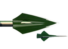 Zwickey Eskimo 4 Blade 11/32″ 125 Grain Glue On Broadheads – 3 Pk