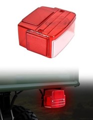 Red Tail Light Housing for Kawasaki Mule, 1PC Rear Brake Stop Lamp Cover Tail