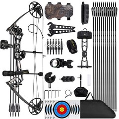 Ready to Hunt Compound Bow Package , Fits Adults & Teens, 0-70 Lbs Adjustable