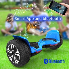 GYROOR Warrior Off Road Hoverboard Self Balancing Scooter w/ Bluetooth Speakers