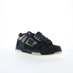 DC Stag 320188-XKSC Mens Black Nubuck Lace Up Skate Inspired Sneakers Shoes