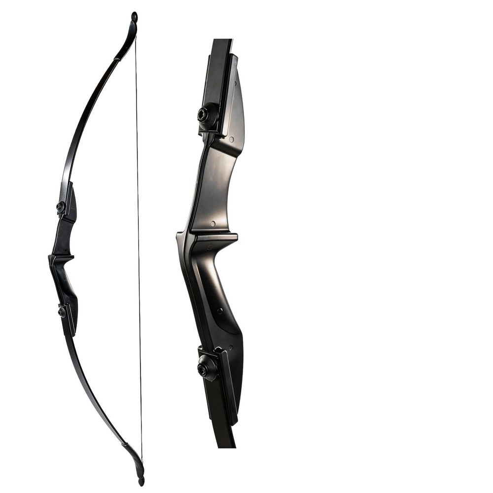 TOPARCHERY Archery 57 Takedown Youth Recurve Bow Hunting Black Long Bow for Begi