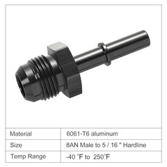 8AN Male to 5/16″ SAE Quick Disconnect Male Push On EFI 8AN to 5/16 Straight