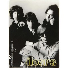 The Doors – Sticker – Group Yellow Logo-4 x 3 Inches-Licensed New