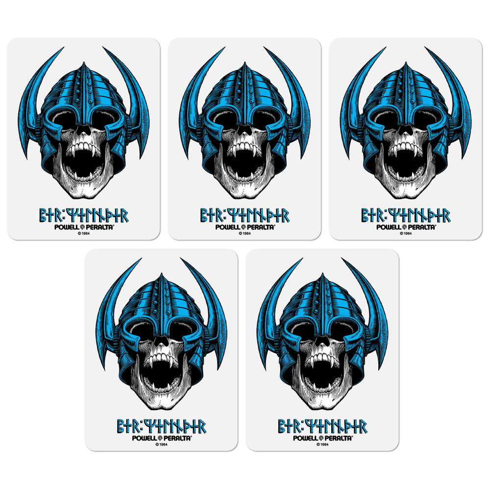 Powell Peralta Per Welinder Nordic Skull Skateboard Sticker 5-Pack Bulk Lot
