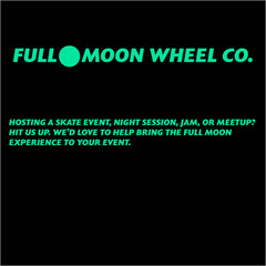 Full🌑Moon 97A Dual Glow Swirl Dual Wield Park Shape Skateboard Wheels Brand New