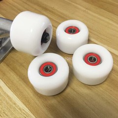 Sport Skateboard Soft Cruiser Street Wheels 50mm 83A Set With Bearings Spacers