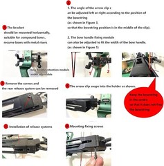 6 Arrow Rapid Bow Shooter Launcher Laser Compound Recurve Bows Hunting Archery