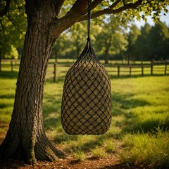 Knotless Ultra Slow Feed Hay Net Set of 2, 42″ Long with 1.5″ Openings, Soft …