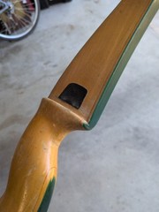 Vintage Cravotta Bros. Black Hawk Yellow Jacket recurve Bow 50# RH