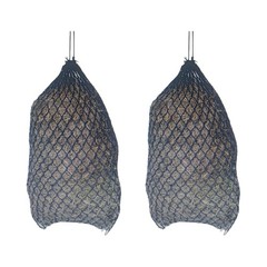 Knotless Ultra Slow Feed Hay Net Set of 2, 42″ Long with 1.5″ Openings, Soft …