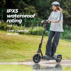 ADULT ELECTRIC SCOOTER 10″ TIRES LONG RANGE E-SCOOTER CITYCOMMUTER APP MAX 600W