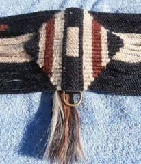 Mohair Horse Hair Tassel 24 Strand 31 in. Horse Cinch Brass Hardware