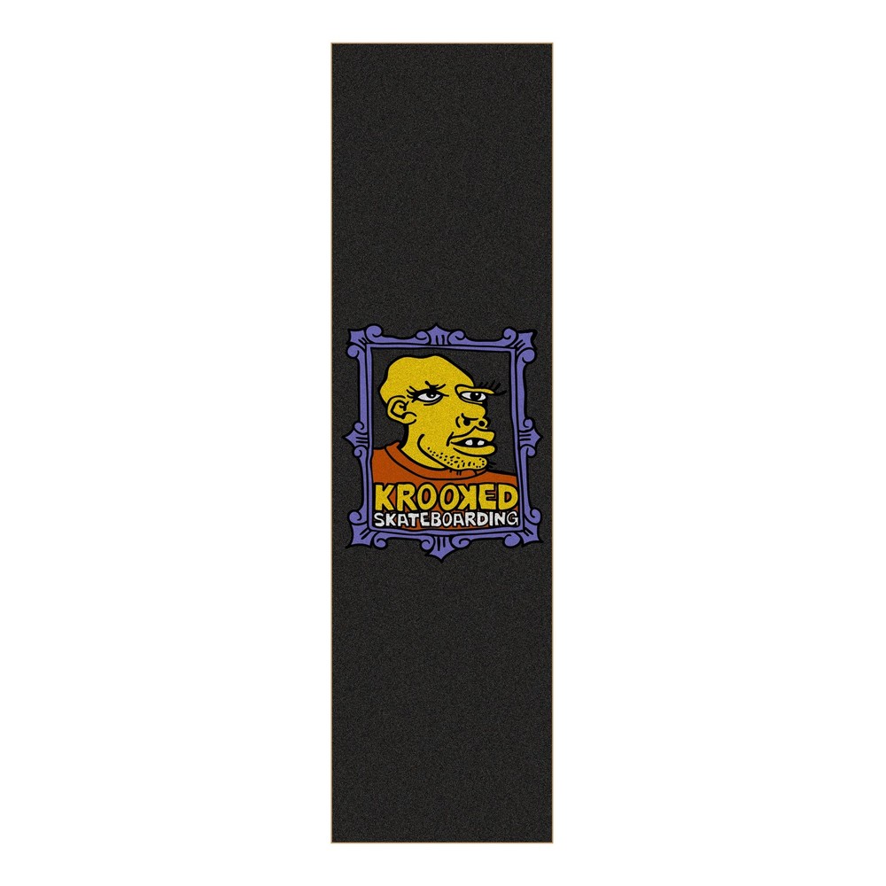 Krooked Skateboard Griptape Frame Frace Mob Black 9″ x 33″ Grip Tape Sheet