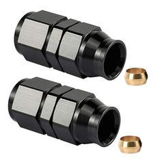 6AN Female Flare to 3/8″ Compression Hardline Fitting Aluminum 6AN to 3/8