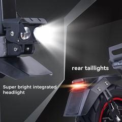 11» Off Road Tires Electric Scooter 6000W Dual Motors 50Mph 60V 28Ah E-Scooter