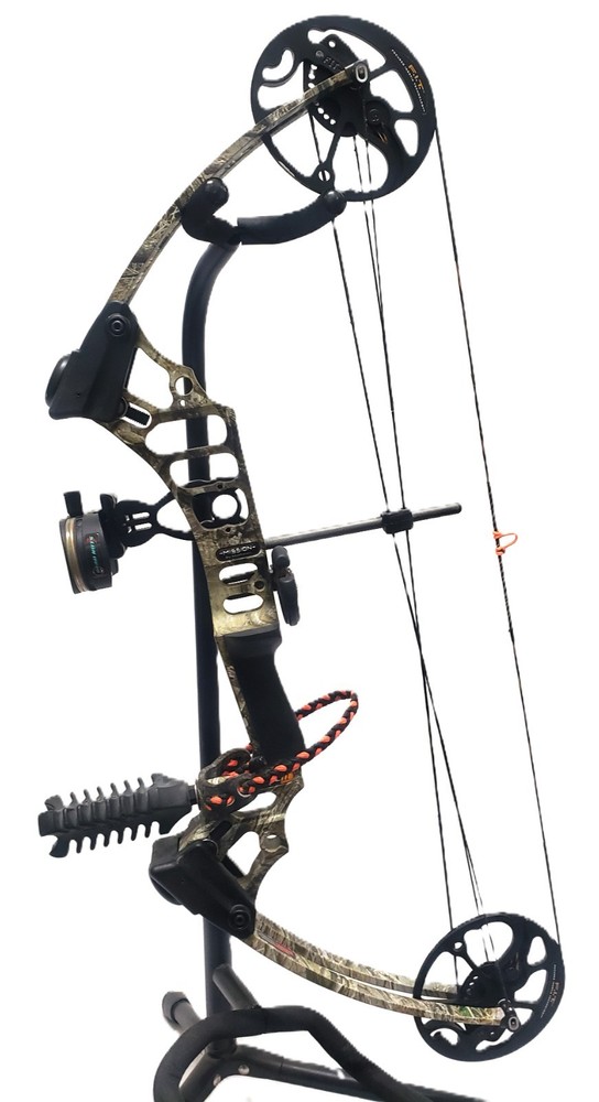 Mathews Mission Craze II RH Compound Bow w/ Dead Nuts 3, 4-Pin Fiber Optic Sight