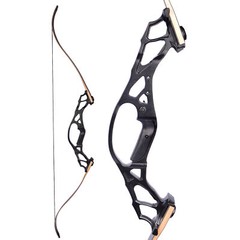 62» Archery Recurve Bow Takedown 30-60lbs Aluminum Alloy Riser Shooting Target