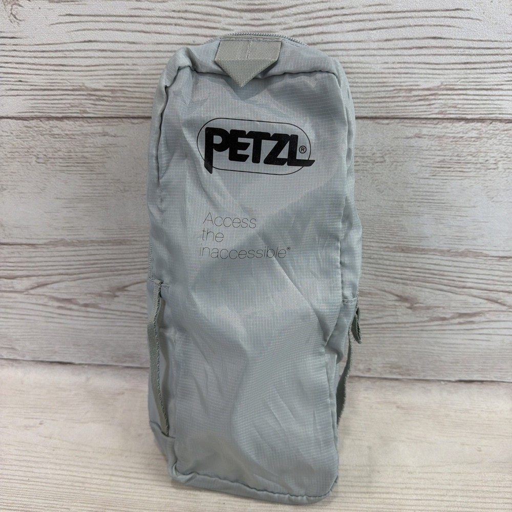 Petzl Gear Pouch Bag Small Climbing Outdoors Packable Black Zipper Mesh Free SHP