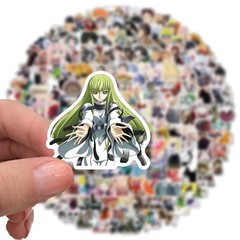 300Pcs Mixed Anime Style Sticker Pack PVC Waterproof DIY Laptop Car Skateboard