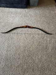 Handmade Antique Wood Long Bow 58”- Herters Recurve Bow