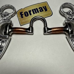 Formay Equine 5” MO Correction Bit – Copper Roller, 8-1/2” Cheeks New W/ Tag