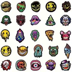 50 Pack of Cool Horror Stickers for Laptop/Water Bottle/Phone Case
