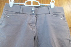 SIZE 28R WOMENS GRAY ARIAT ENGLISH HERITAGE KNEE PATCH BREECES WASTE 32″