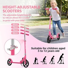 Urban Ride Kick Scooter for Kids Teens & Adults Ages 6+ Foldable Lightweight