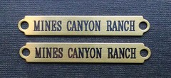 SADDLE PLATE 2 1/2″ x 3/8″ Custom Engraved Solid Brass Bridle or Brow