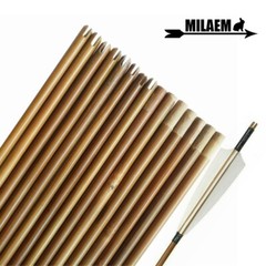 33″ Bamboo Shaft Arrows Archery Self Nock Handmade OD7MM-10MM DIY Hunting Shoot