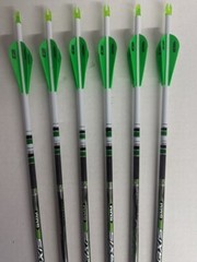 4 Fletch! Easton Axis 300 5mm Hunting Carbon Crested Arrows! Bohning Heat Vanes