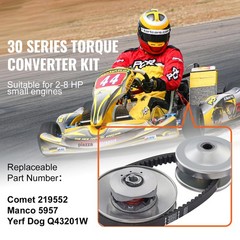 VEVOR Go Kart Torque Converter 3/4″ Clutch Kit 30 Series Asymmetrical Drive Belt