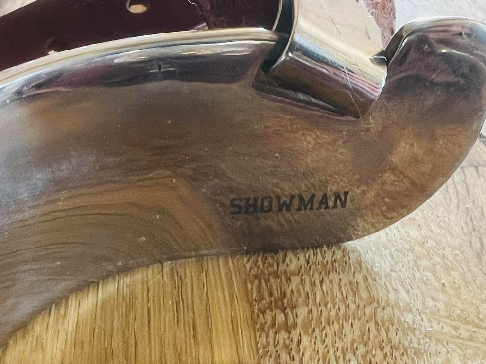 Showman brand Silver Woman’s Spurs fits size 7 boot – used but in good condition