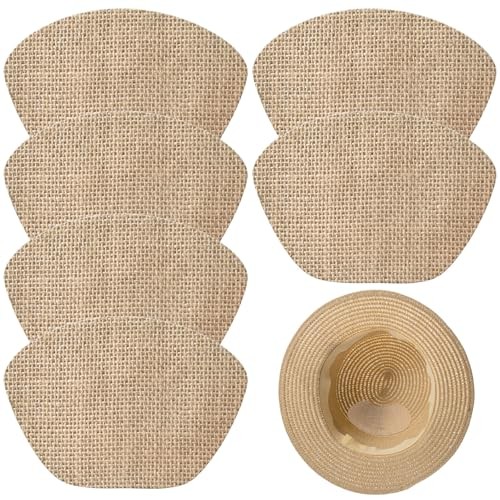 6 Pcs Straw Hat Repair Patches Kit Self Adhesive Straw Patches Repair Hat