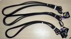3 Pairs New Ovation Sellerie Dark Brown Leather 54″ Reins