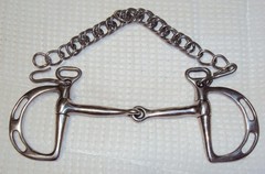 DOVER CIRCUIT Bridle & Bit – PADDED – 2-Tone Black & White – GREAT FREE Reins