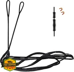 Deerseeker Archery Bow String Replacement with Finger Protector and 2 Nock Po…