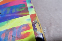 2 Lot Supreme Distorted Box Logo & Orange 3D Logo Graphic Skateboard Deck
