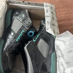 Osiris NYC 83 Mid Men’s Skate Shoes Size 13, Black/Gray/Cyan