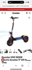 iScooter 1000W Electric Scooter 65KM Range 11″ Off-Road Folding E-Scooter 28Mph