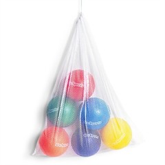 GoSports Kid Safe Inflatable Soft Touch Dodgeballs Set with Pump and Mesh Bag