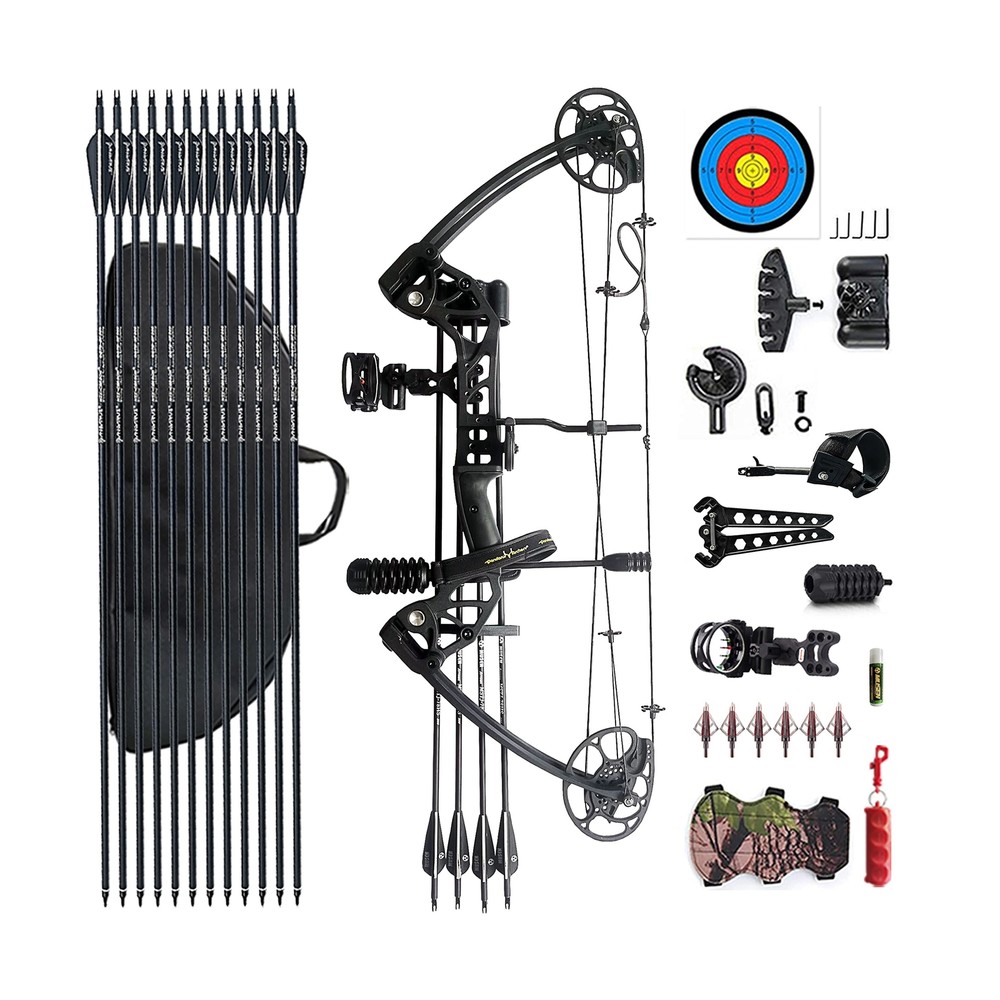 Compound Bow Draw Weight 0-70 Lbs for Pull Beginner and Intermediate Archer F…
