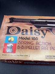 Vintage Daisy model 188 BB Pistol W/ Original Box And Manual Extra BB’s